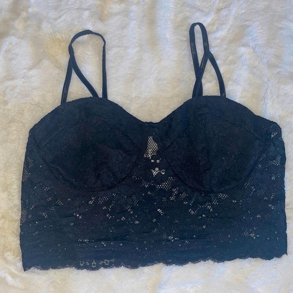 black lace tank